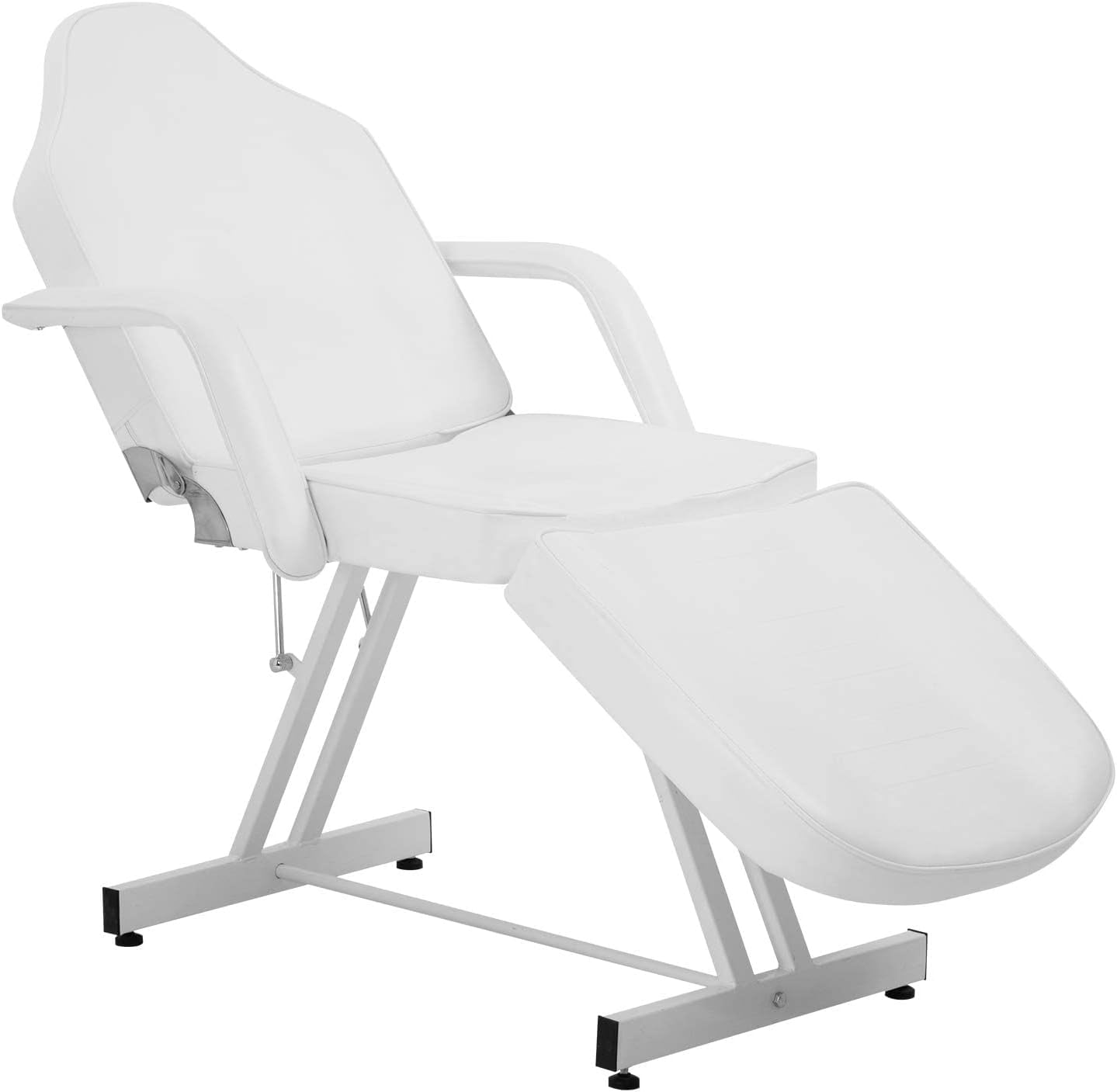 Dkelincs Massage Esthetician Lash Bed Tattoo Chair for Client, 72" Multipurpose Adjustable Folding Spa Salon Facial Bed, White