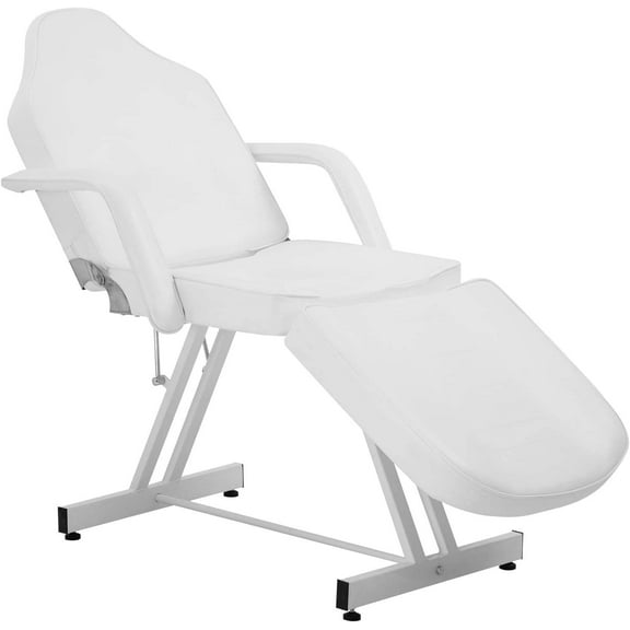 Dkelincs Massage Esthetician Lash Bed Tattoo Chair for Client, 72" Multipurpose Adjustable Folding Spa Salon Facial Bed, White