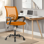 Dkelincs Mesh Office Chair Ergonomic Adjustable Computer Desk Chair with Lumbar Support & 360 Swivel for Home Office Task, Orange