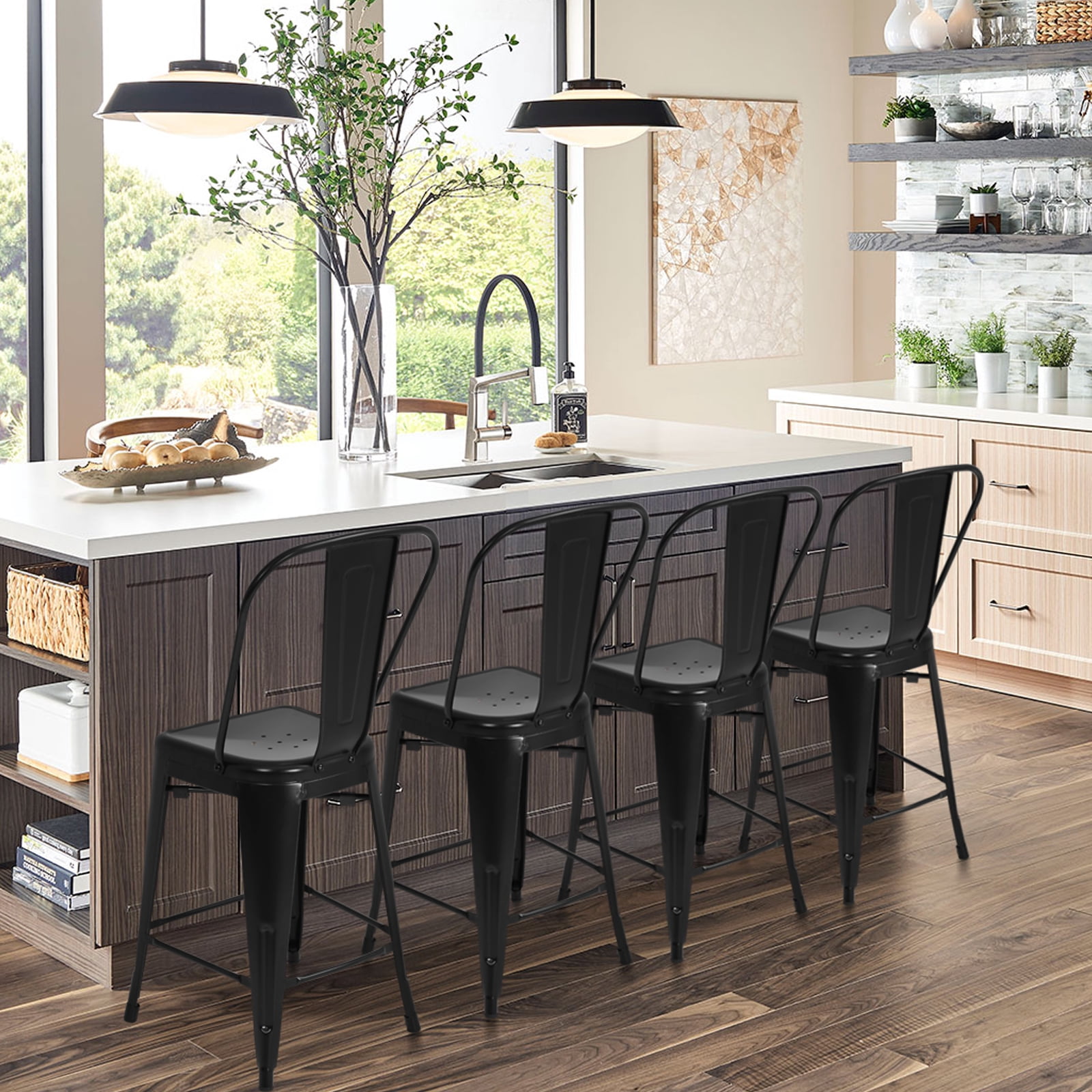 Stackable Stool Et Dkelincs Metal Bar Stool Set Of 4, 24