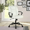 thumbnail image 1 of Dkelincs Office Chair Ergonomic Desk Chair Mid Back Adjustable Computer Chair with Lumbar Support Armrest, White, 1 of 7