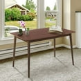 thumbnail image 1 of Dkelincs Wood Dining Table Rectangular Kitchen Table with Solid Wooden Legs, Dining Room Table for Small Spaces, Espresso, 1 of 6