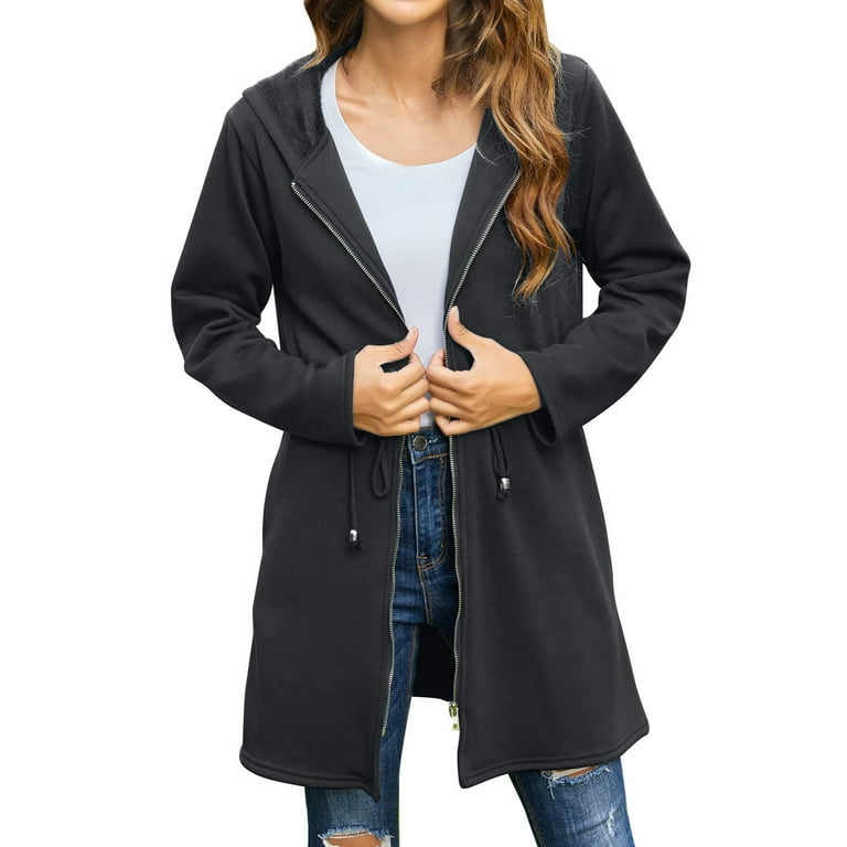 Hooded sweatshirt cardigan sale