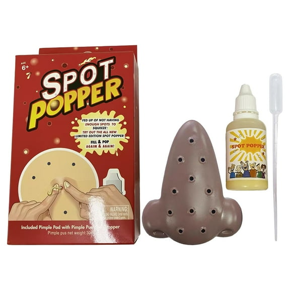 DkinJom Toys Pimple Popping Fidget with Filler Tools, Reusable Nose Pimple Popper, Novelty Stress Relief Squishy Toy for Kids & Adults (1PCS)