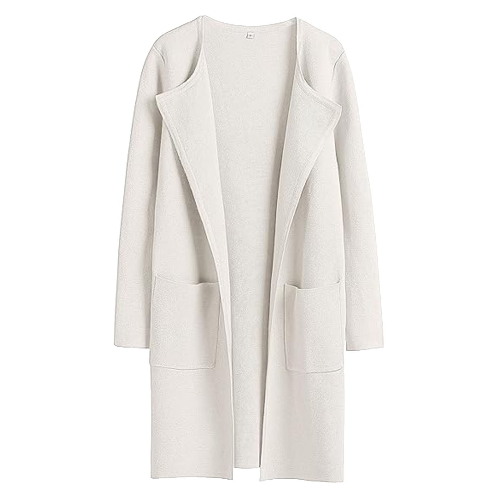 Womens Knit Cardigan Sweaters Oversized Open Front Long Sleeve Lapel Casual Jacket 2023 Fall Coat Dressy