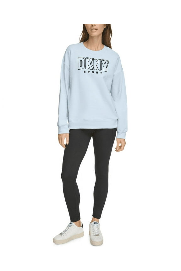 Sport Women's Flocked Logo Crewneck Sweatshirt Large