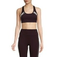 thumbnail image 1 of Dkny Sport Women's Reflective Logo Sports Bra - Currant, 1 of 1