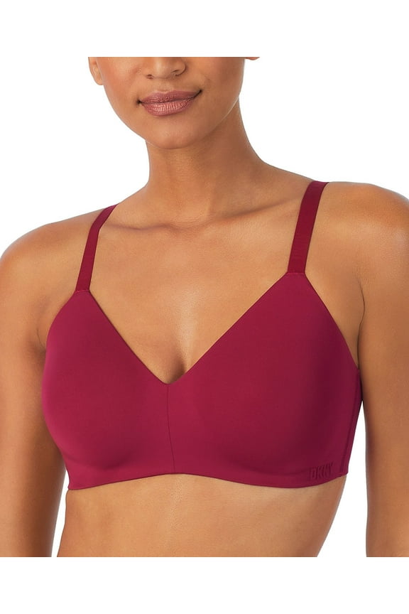 Women's Litewear Active Comfort Wirefree Bra- DK7934 - Garnet