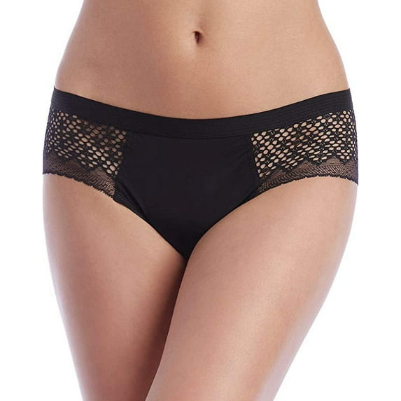 Dkny Women's Sheer Lace Garter Co-Pant, Black, Large