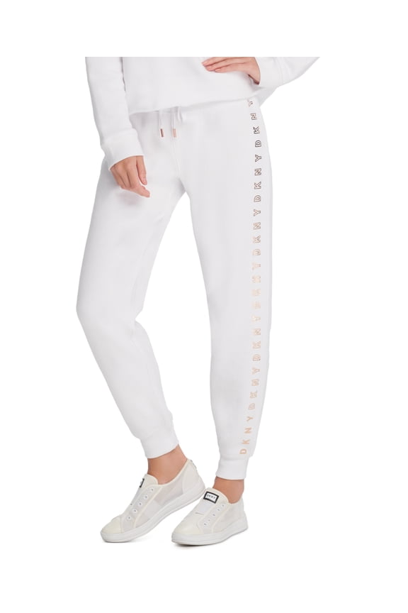 Womens Metallic Logo Joggers Size M