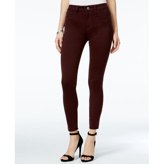 Dl 1961 Jessica Alba No. 2 Ultra High Rise Super Skinny Jeans Cabernet 32