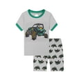thumbnail image 1 of Dlasu Big Boy Outfit Sets Cartoon Print Cute Short Sleeve Crewneck Tee and Elastic Waist&nbsp;Shorts Clothing Suits, 1 of 2