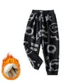 thumbnail image 1 of Dlasu Big Boys Plaid Print Pajama Pants Sleep Pants Winter Warm Comfortable Boy's Loose Sleepwear Trousers, 1 of 3