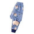thumbnail image 1 of Dlasu Big Girls' Cartoon Print Cute Pajama Pants Elastic Waist Children's Loose Winter Warm Cozy Sleep Pants, 1 of 9