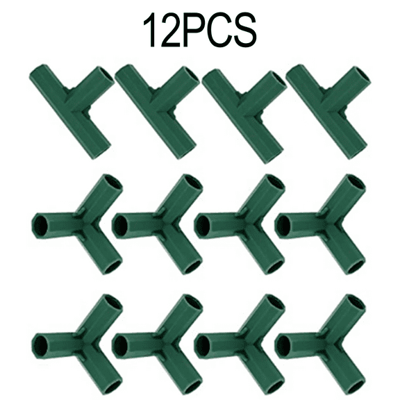 Dleadar 12pcs Pipe Connectors For Building Greenhouse Frame Furniture Connectors 16mm Home Decor
