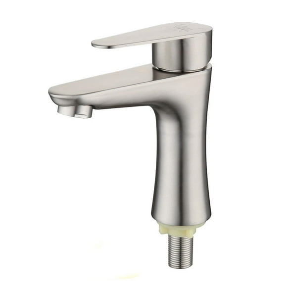 Dleadar Bathroom Basin Faucet Stainless Steel Cold Water Tap Toilet Single Lever Kitchen Sink Tap Bathroom Washbasin Faucet Home Decor