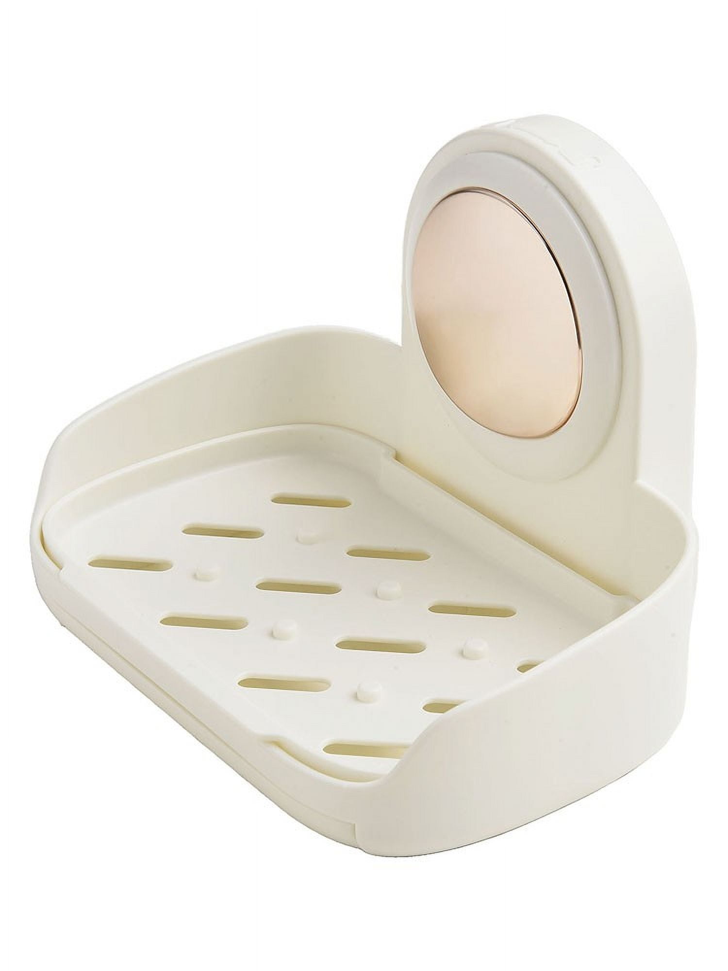 Dleadar Bathroom soap rack wall-mounted punch-free storage rack ...