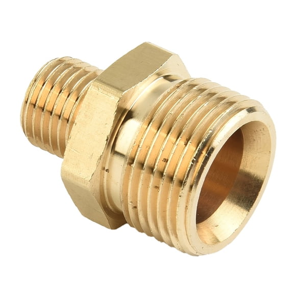 Dleadar Brass M22 High Pressure Washer Adapter Connector 1/4 Inch for AG Hose Pipe Fitting Part