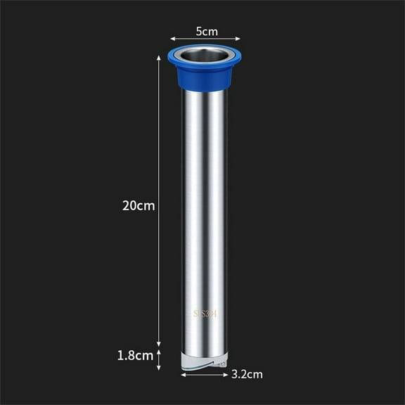 Dleadar Stainless Steel Extension Tube Floor Drain Core Anti-Odor Sewer Extension Pipe Basin Drain Stopper Bathroom Shower Hair Catcher Home Decor