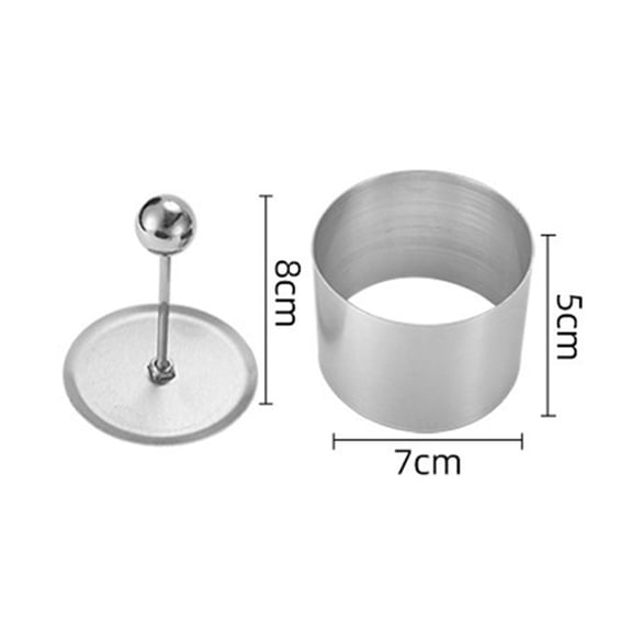 Dleadar Stylish Stainless Steel Round Cold Dish Mould Perfect for Cake Cooking Home Decor