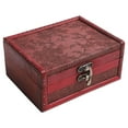 thumbnail image 1 of Dleadar Vintage Wooden Storage Box With Buckle Jewelry Storage Box Organization Box House, 1 of 10