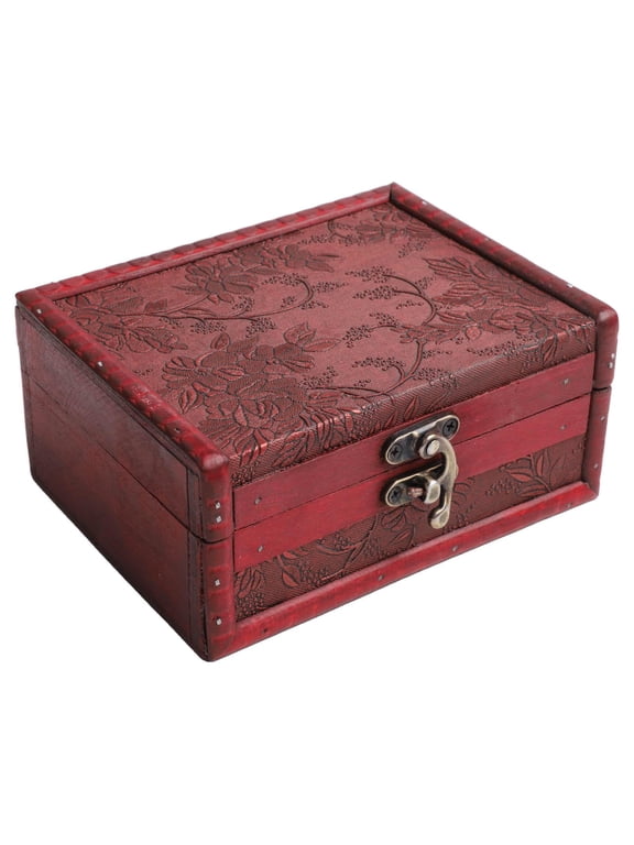 Vintage Wooden Storage Box With Buckle Jewelry Storage Box Organization Box House