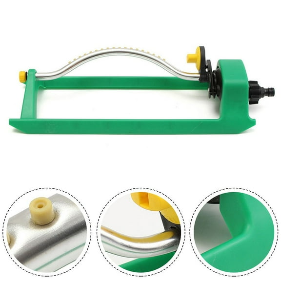 Dleader 18 Jets Oscillating Lawn Sprinkler Watering Garden Water Pipe Hose Connector Home Decor
