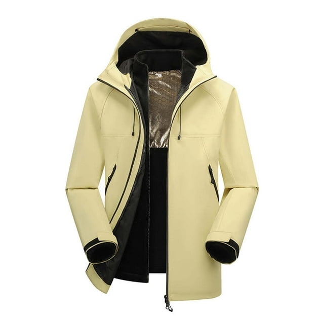 Dllmjing 2024 Men's Comfort Outdoor Windproof Parkas Hardshell Jacket