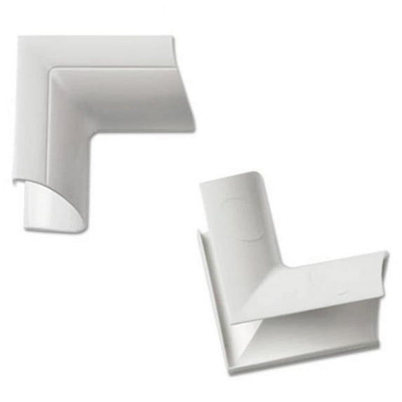 Dln FLIB3015W2PK Clip-Over Internal Bend for Mini Cord Cover, White
