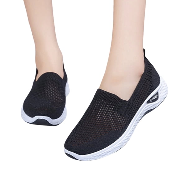 Dlongli Women Slip On Walking Shoes Mesh Breathable Arch Support Casual Shoes Lightweight Comfort Sneakers for Ladies