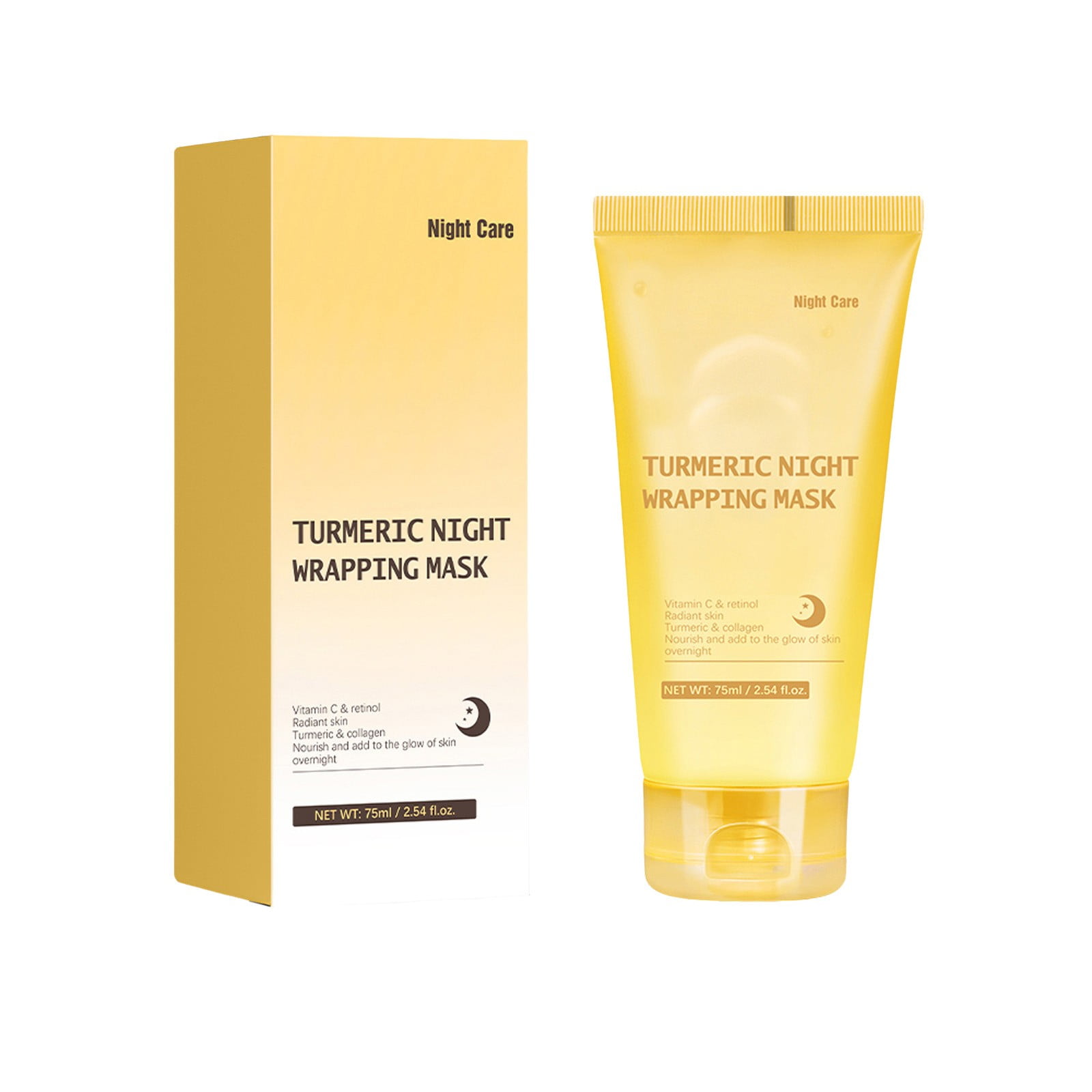 Dlrvadrua Turmeric Night Wrapping Peel Off Mask,Collagen Mask,Turmeric ...