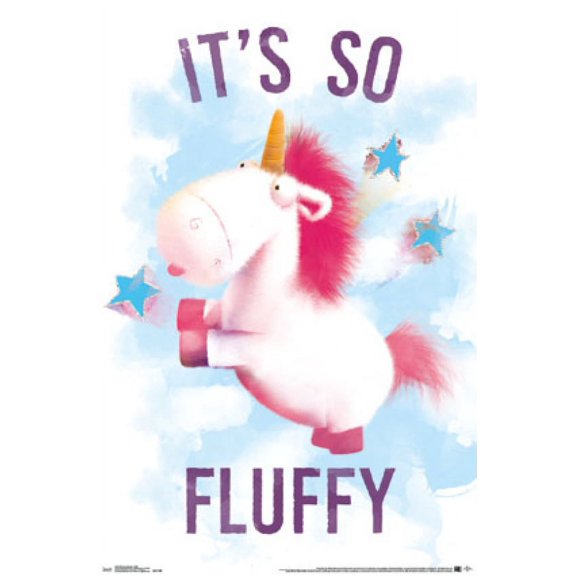 Dm Unicornicopia - Fluffy Poster Print (22 x 34)