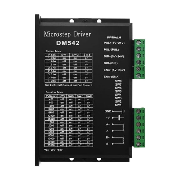 Dm542 Stepper Motor Controller Cnc Controlle Nema17 Nema23 Nema34 Motor Driver 128 Subdivision Dc 18-48V 4.2A For 42 57 86 Motor - 3PCS