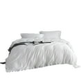 thumbnail image 1 of Dm807T - Twin Size 4 Piece Duvet Cover Set Ruffled Bedding Cotton, 1 of 7