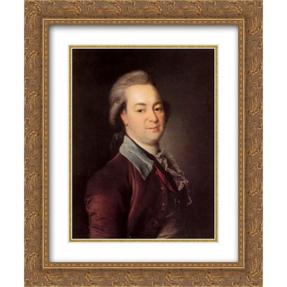 Dmitry Levitzky 2x Matted 20x24 Gold Ornate Framed Art Print 'Alexander Khrapovitsky'