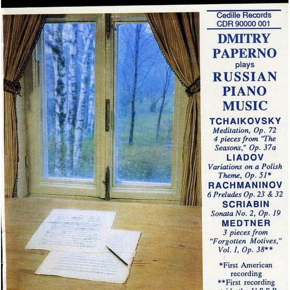 Dmitry Paperno - Plays Russian Piano Music - Music & Performance - CD