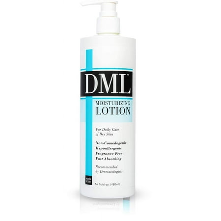 Dml Moisturizing Lotion For Dry Skin, Fragrance Free - 16 Oz, 6 Pack