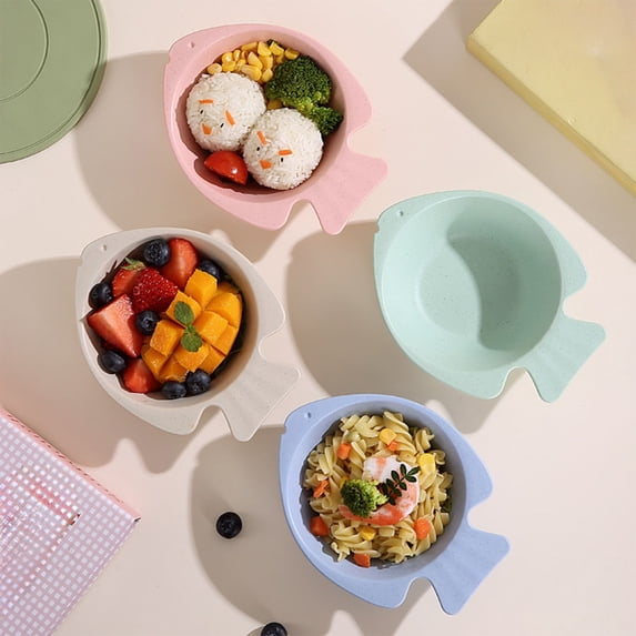 Dmlomu Cereal Bowls, Plastic Unbreakable Stackable Salad Bowls, Reusable Small Serving Bowl for Rice Soup Snack Dessert Fruit, Kitchen Essentials