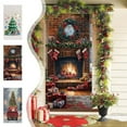 thumbnail image 1 of Dmlowu 2025 Christmas Door Cover - Merry Christmas Front Door Decorations, 35x71 inch Christmas Door Covers Present for Holiday Party Christmas Decorations Indoor & Outdoor, 1 of 7