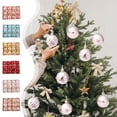 thumbnail image 1 of Dmlowu 2025 Christmas Ornaments, 1Pack/12pcs Christmas Ball Ornaments for Xmas Tree, Shatterproof Christmas Tree Ornaments Gift for Holiday Party Christmas Decorations, 2"/5cm, 1 of 7