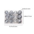 thumbnail image 1 of Dmlowu 24pcs Christmas Balls, Glittering Christmas Ball Ornaments, Shatterproof Hanging Christmas Ornaments Set for Holiday Wedding Party Christmas Tree Decorations, 2.36"(6cm), 1 of 6