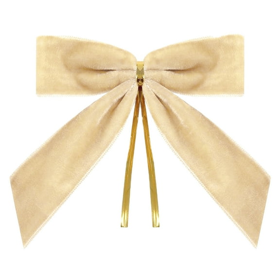 Dmlowu 24pcs Christmas Bows - Christmas Tree Bow Ornaments for Xmas Decor, 3.5" Velvet Bows for Christmas Tree, Hanging Decor Christmas Bow for Holiday Party
