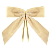 Dmlowu 24pcs Christmas Bows - Christmas Tree Bow Ornaments for Xmas Decor, 3.5" Velvet Bows for Christmas Tree, Hanging Decor Christmas Bow for Holiday Party