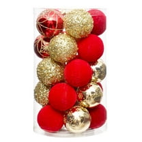 Dmlowu 25pcs Christmas Tree Balls Ornaments Decorations - Hanging Decor Christmas Balls for Wedding Home Decor Christmas Decorations, 2.36" Holiday Gift Christmas Ball Ornaments