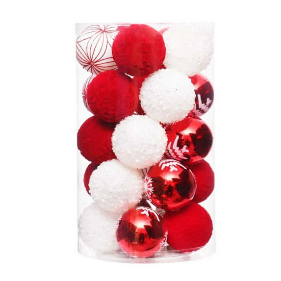 Dmlowu 25pcs Christmas Tree Balls Ornaments Decorations - Hanging Decor Christmas Balls for Wedding Home Decor Christmas Decorations, 2.36" Holiday Gift Christmas Ball Ornaments