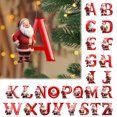 thumbnail image 1 of Dmlowu 26 Letter Christmas Ornaments with Santa - Exquisite Christmas Tree Ornaments for Xmas Tree, Personalized Hanging Christmas Tree Decorations Pendant for Holiday Party, 1 of 6