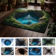 thumbnail image 1 of Dmlowu 3D Visual Bathroom Rugs, Non-Slip Absorbent Bath Mat for Bathroom Shower & Doorway, Prevents Mold & Easy To Clean, 1 of 3