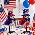 thumbnail image 1 of Dmlowu 4th of July Mini Bird Figurines, Patriotic Plush Bird Decor for Desk, Red White Blue Small Statue for 4th of July Decorations, 1 of 6