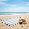 thumbnail image 1 of Dmlowu 63 x 31.5 Inch Oversized Cabana Beach Towels, Fast Dry Super Absorbent Microfiber Beach Blanket, Seaside Vacation Photos Props, Lightweight Compact, 1 of 6