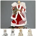 thumbnail image 1 of Dmlowu Angel Christmas Tree Topper - Angel Xmas Tree Toppers Decorations Ornament, Hollowed Christmas Tree Toppers for Holiday Party Christmas Decorations, 1 of 8